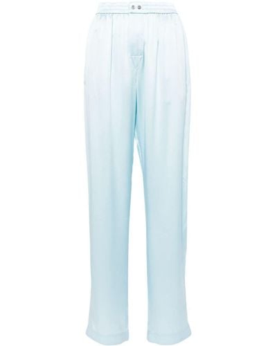 Alexander Wang Pantalones estilo bóxer con logo - Azul