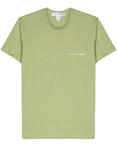 Comme des Garçons Logo-print Cotton T-shirt - Green