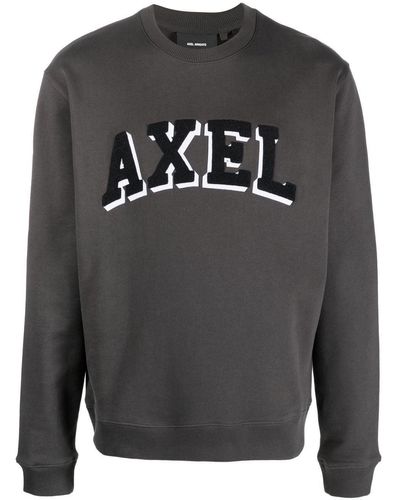 Axel Arigato Sweater Met Logopatch - Grijs