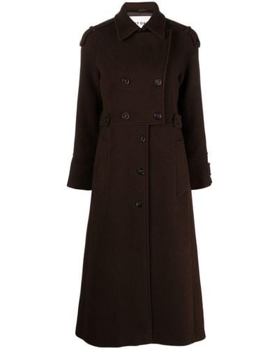 IVY & OAK Double-breasted Notched Coat - Black