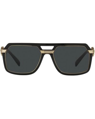 Versace Vintage Icon Pilot Sunglasses - Black