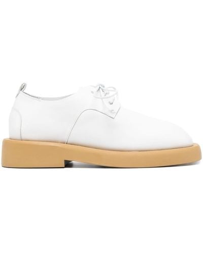 Marsèll Lace-up Leather Oxford Shoes - White