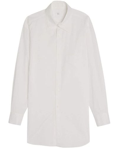 Y's Yohji Yamamoto Layered-collar Cotton Shirt - White