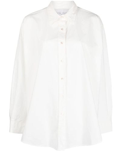 Forte Forte Chemise boutonnée à manches longues - Blanc