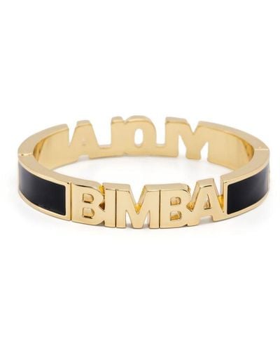 Bimba Y Lola Bracelet bicolore à logo émaillé - Métallisé