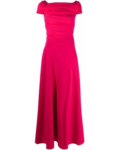Talbot Runhof Kleid mit Raffungen - Pink