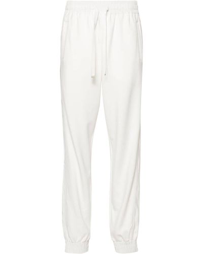 Herno Pantalones de chándal con rayas laterales - Blanco
