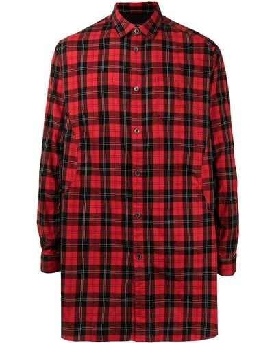 Undercoverism Check-print Cotton Shirt - Red