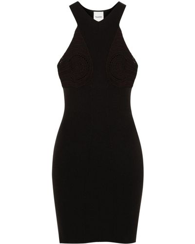 Nanushka Maecy Knitted Mini Dress - Black