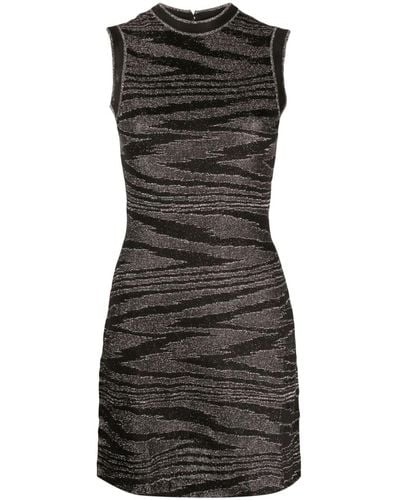 Missoni Vestido corto sin mangas con estampado zigzag - Negro