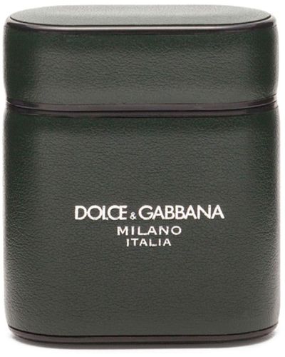 Dolce & Gabbana Logo-print Airpods Case - Green