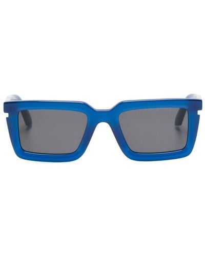 Off-White c/o Virgil Abloh Rectangle-frame Sunglasses - Blue