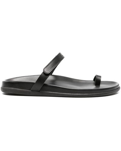 Ancient Greek Sandals Dokos Touch-strap Sandals - Black