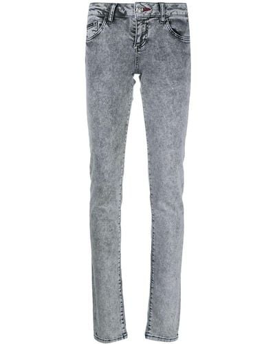 Philipp Plein Mid-rise Skinny Jeans - Grey