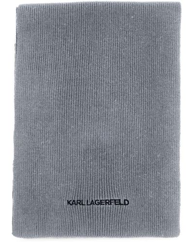 Karl Lagerfeld Sciarpa K/Essential a coste - Grigio