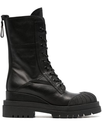 Premiata Yukon Lace-up Leather Boots - Black