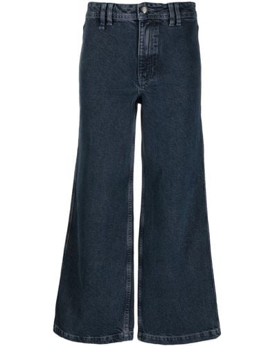 Bimba Y Lola Culotte Jeans mit weitem Bein - Blau
