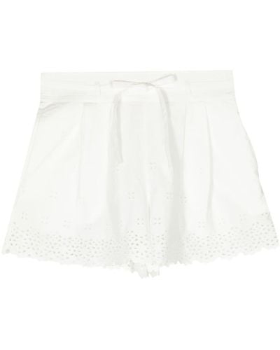 Ulla Johnson Sabine Cotton Shorts - White
