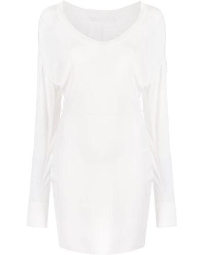 Dion Lee Fine-knit Paneled Minidress - White