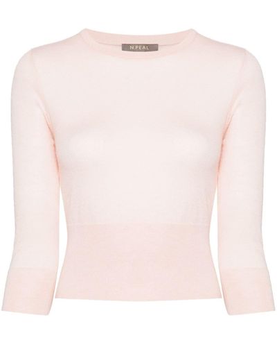 N.Peal Cashmere Superfine Cashmere Jumper - Pink