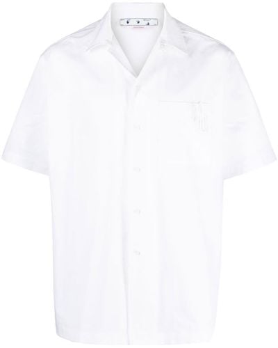 Off-White c/o Virgil Abloh Hemd mit Büroklammern - Weiß