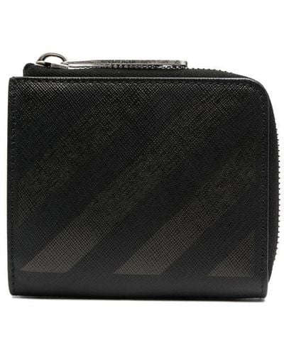 Off-White c/o Virgil Abloh Diag-stripe Leather Wallet - Black