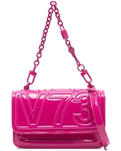 V73 Fox High-shine Cross Body Bag - Roze