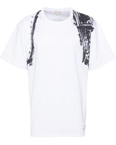 Alexander McQueen Fold Harness T-Shirt - Weiß