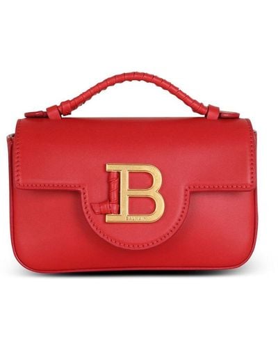 Balmain Mini bag a spalla B-Buzz rossa - Rosso