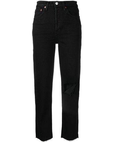 RE/DONE Straight Jeans - Zwart