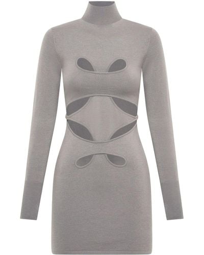 Dion Lee Mobius Loop Cut-out Minidress - Gray