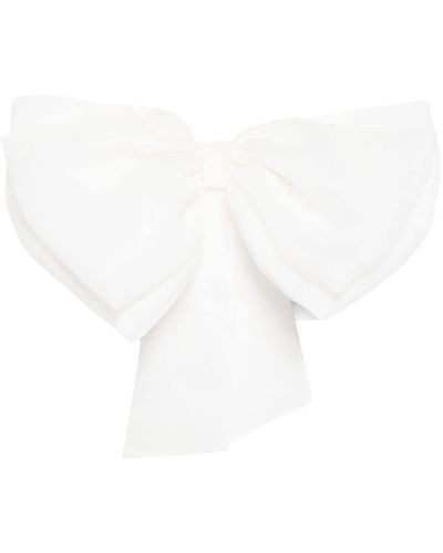 Cynthia Rowley Top Cupid's Bow estilo bandeau - Blanco