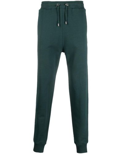 Balmain Pantaloni sportivi con applicazione logo - Verde