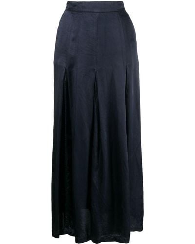 Aspesi Falda drapeada con cintura alta - Azul
