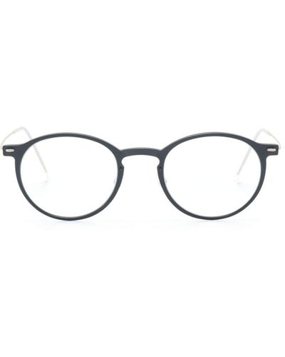 Lindberg Matte 6541 Brille mit rundem Gestell - Grau