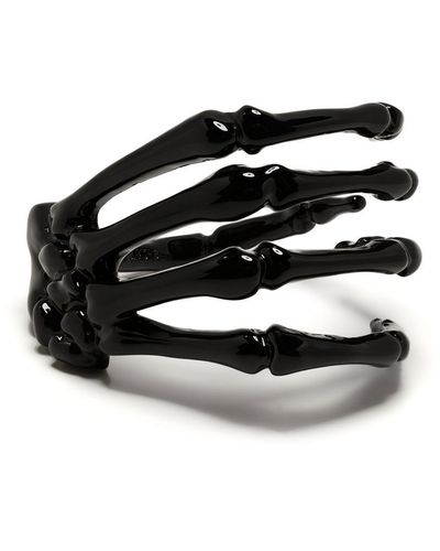 Raf Simons Skeleton Hand Cuff Bracelet - Black