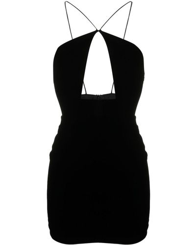 Alex Perry Turner Halterneck Mini Dress - Black