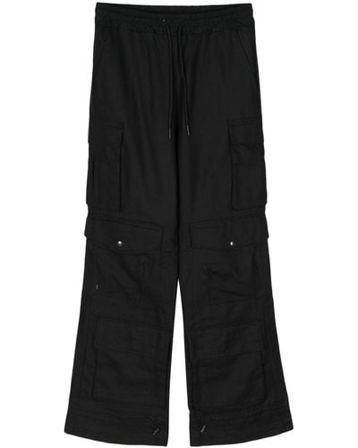 Mauna Kea Pantalon droit en coton à poches cargo - Noir