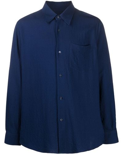 Ami Paris Classic Collar Shirt - Blue
