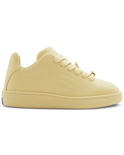 Burberry Box Sneakers aus Leder - Gelb