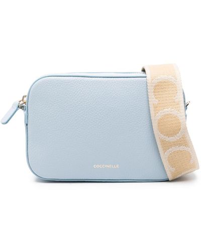 Coccinelle Tebe Leather Cross Body Bag - Blue