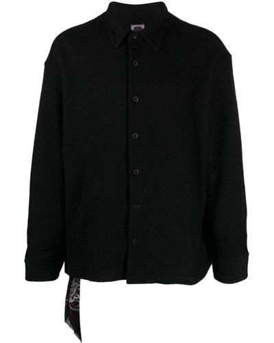 Destin Bandana-print Button-up Jacket - Black