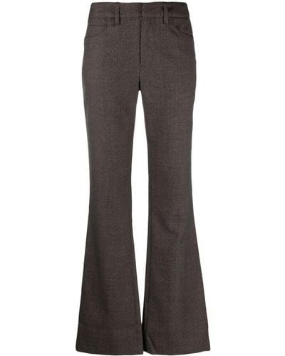 Zadig & Voltaire Tailored Flared Wool Trousers - Grey