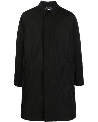 Aspesi Single-breasted Padded Raincoat - Black