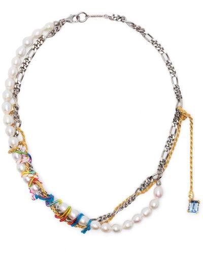 Magliano Tangled Triple-layer Necklace - Metallic