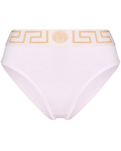 Versace Slip Met Greca-tailleband - Roze
