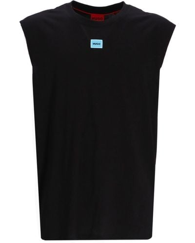 HUGO Dankto241 Cotton T-shirt - Black