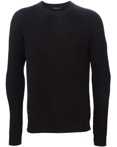 Roberto Collina Ribbed Sweater - Zwart