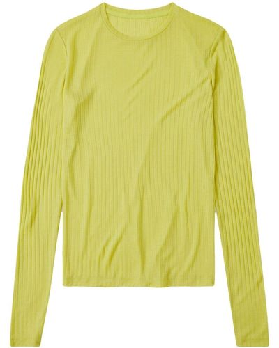 Closed Ribbed Lyocell Sweater - Yellow