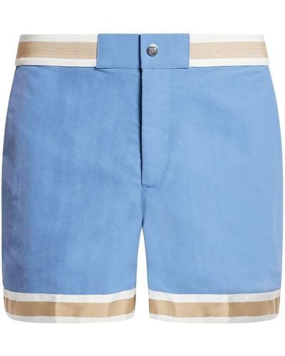 CHE Striped Detailing Deck Shorts - Blue